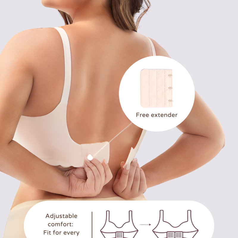 MamaEase Seamless Wirefree Padded Nursing Bra Black
