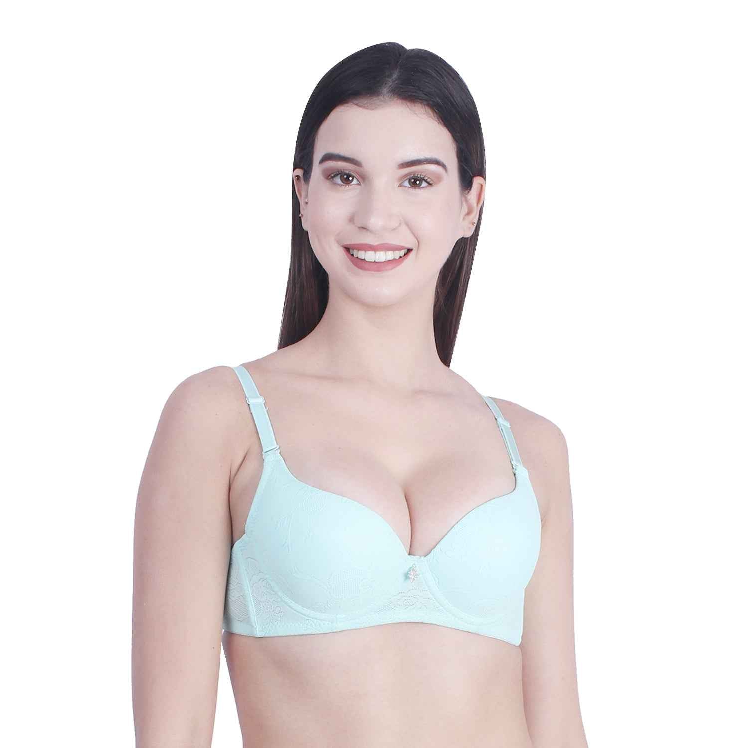 women Self Design Wired Lightly Padded Pushup Bra