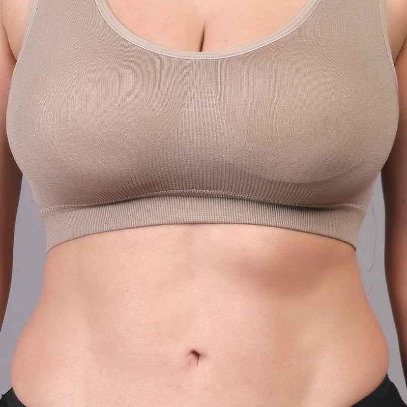 Women Full Coverage Non Wired Lightly Padded Sports Workout Bra (Copy)