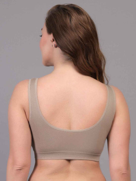 Women Full Coverage Non Wired Lightly Padded Sports Workout Bra (Copy)