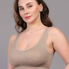 Women Full Coverage Non Wired Lightly Padded Sports Workout Bra (Copy)