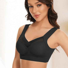 Women Wirefree Comfortable Padded Lift Push Up Thin Soft Sexy Back Smoothing Everyday Pullover Bras