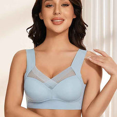 Women Wirefree Comfortable Padded Lift Push Up Thin Soft Sexy Back Smoothing Everyday Pullover Bras