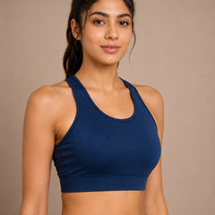 Solid Padded Sports Bra