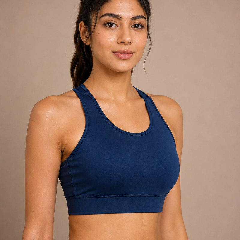 Solid Padded Sports Bra