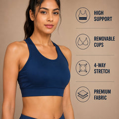 Solid Padded Sports Bra