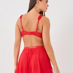 Brachy Women Red Honeymoon Bridal Babydoll Lingerie Set Underwire Hot Dress