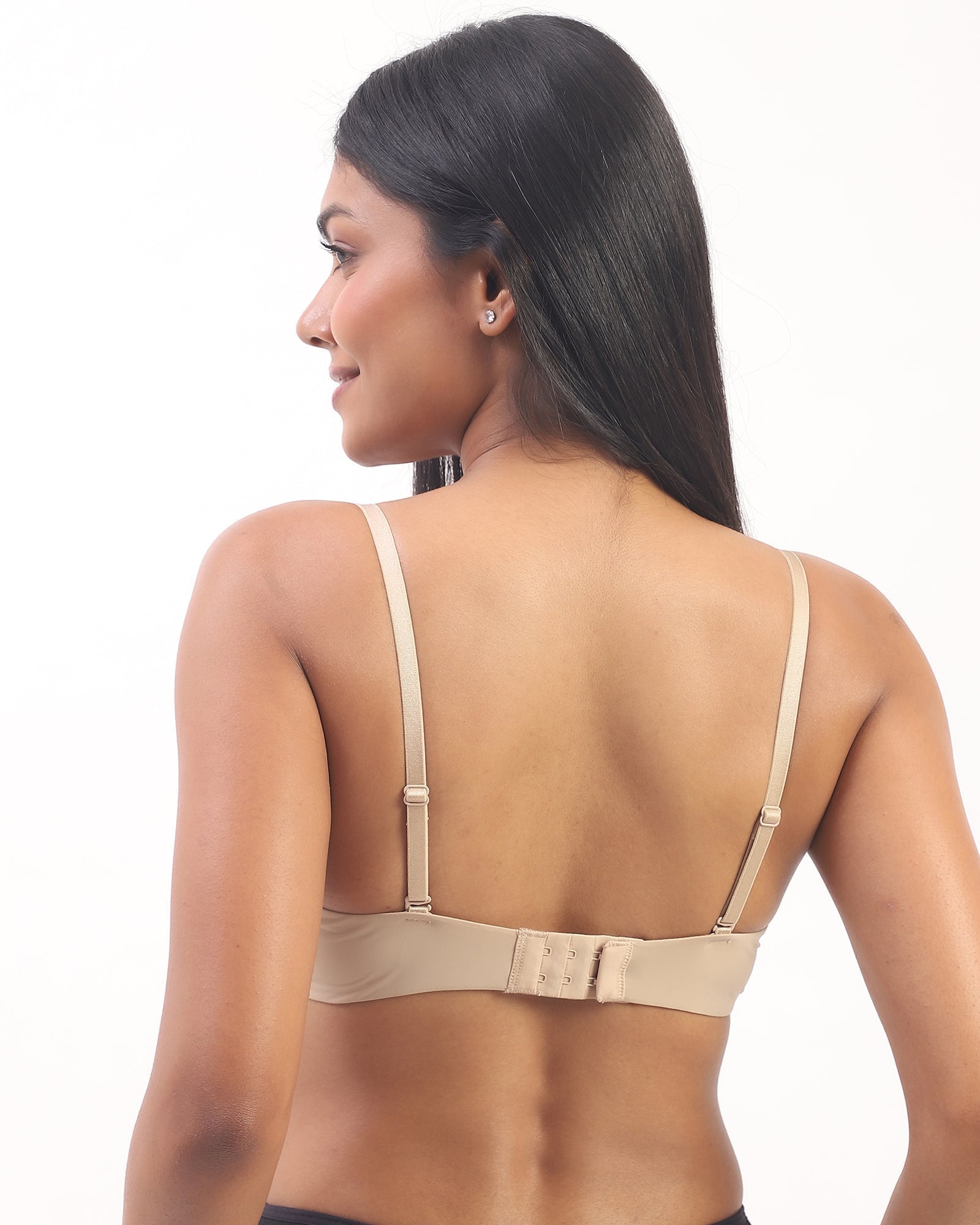 Nina- Padded Underwired T-shirt Bra in Beige