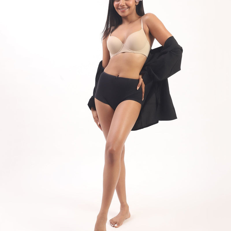 Nina- Padded Underwired T-shirt Bra in Beige