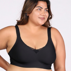 Nora – Wireless Black Bra for Everyday Support