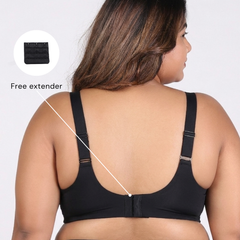 Nora – Wireless Black Bra for Everyday Support