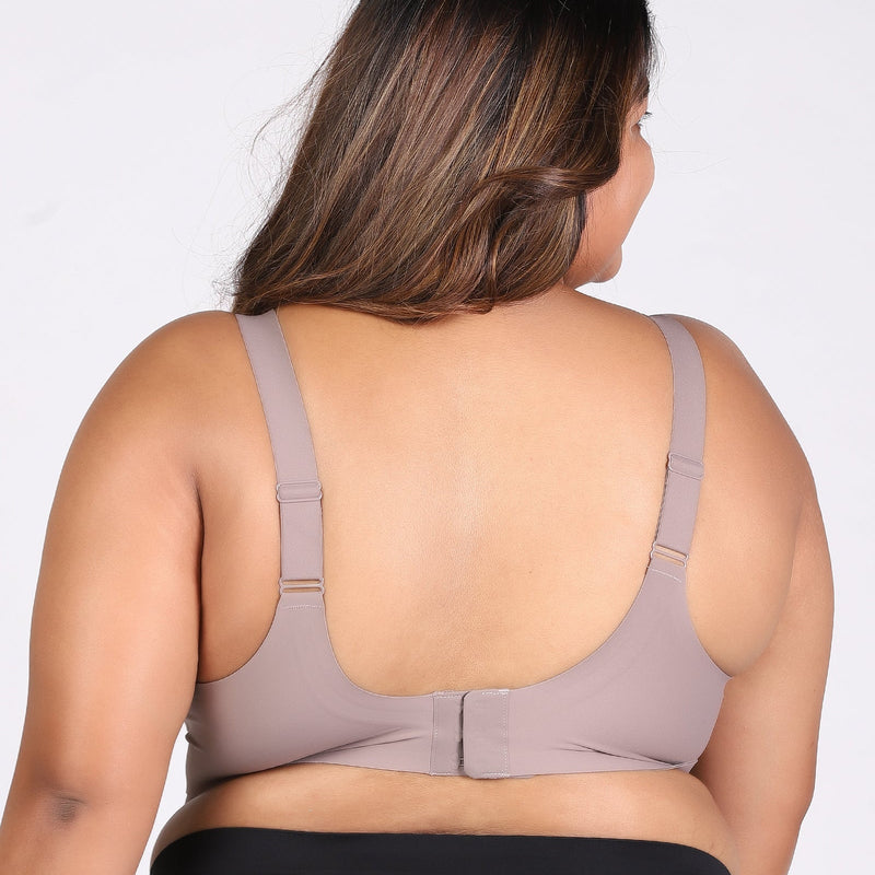 Nora – Wireless Gray Bra for Everyday Support