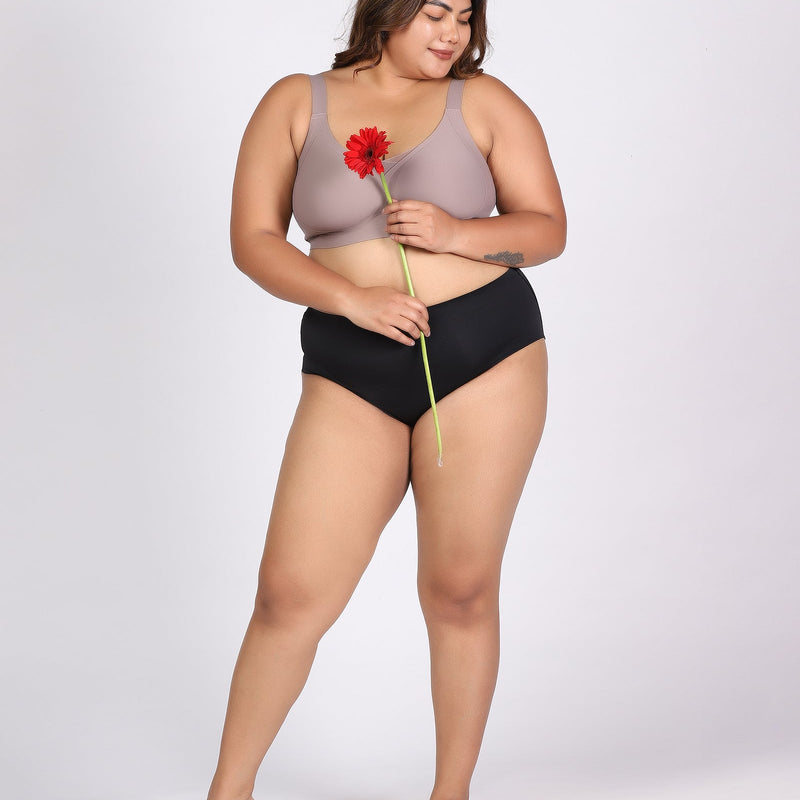 Nora – Wireless Gray Bra for Everyday Support