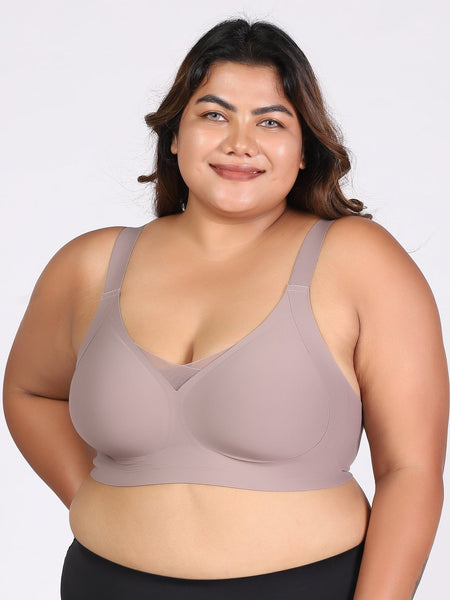 Nora – Wireless Gray Bra for Everyday Support