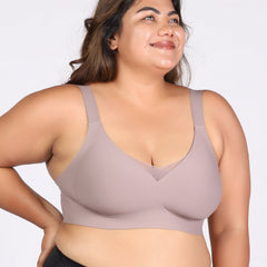 Nora – Wireless Gray Bra for Everyday Support
