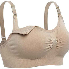 Women Organic Antimicrobial Soft Feeding Full Bust Seamless Nursing, Breastfeeding Maternity Bra with Remove Pads Pack of 3
