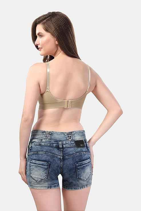 Women Organic Antimicrobial Soft Feeding Full Bust Seamless Nursing,Breastfeeding Maternity Bra with Remove Pads Pack of 3