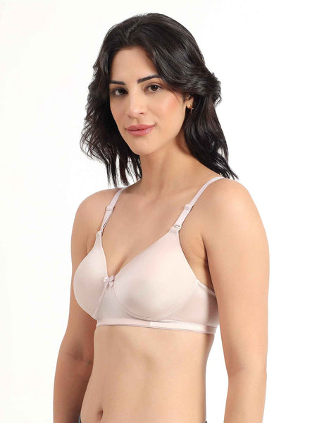 Women Magenta Plus Size Padded Comfortable High Support Big-Cup Bra