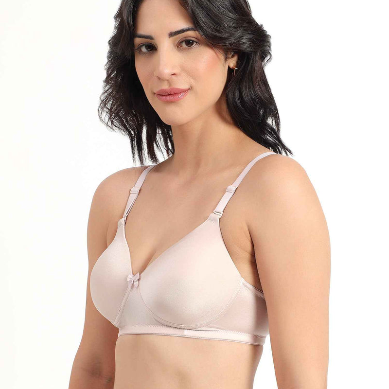 Women Magenta Plus Size Padded Comfortable High Support Big-Cup Bra