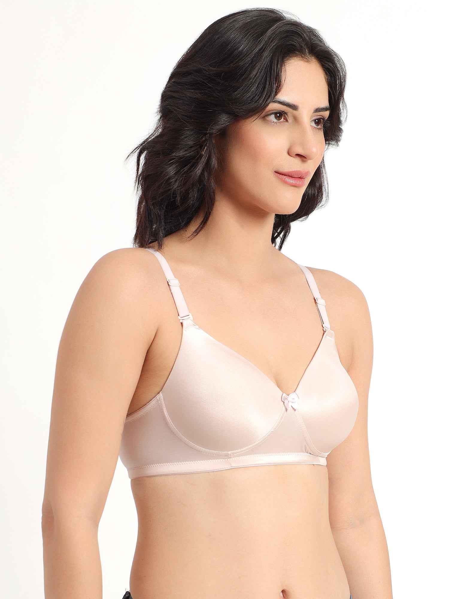 Women Magenta Plus Size Padded Comfortable High Support Big-Cup Bra