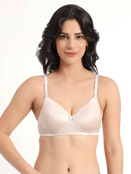 Women Magenta Plus Size Padded Comfortable High Support Big-Cup Bra