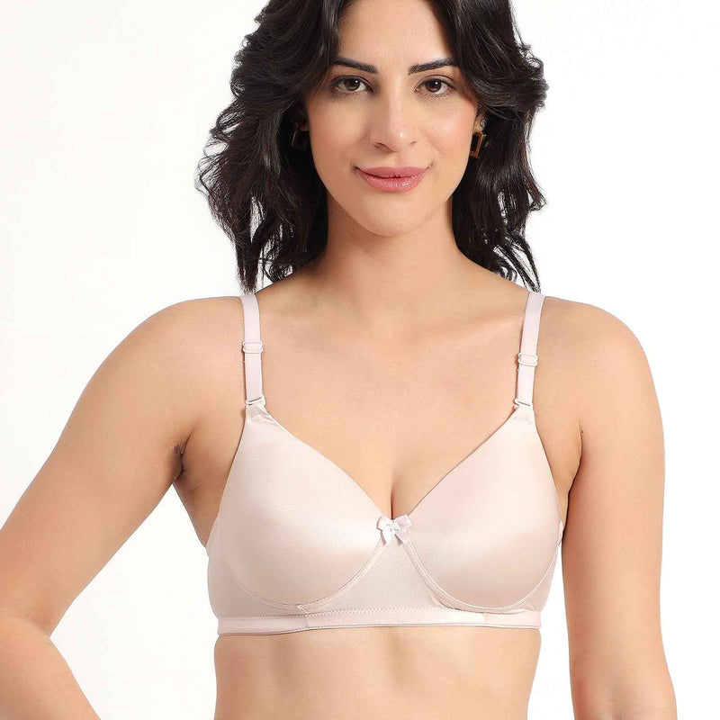 Women Magenta Plus Size Padded Comfortable High Support Big-Cup Bra
