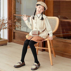 Brachy Girls Kids Winter Warm Ultra Soft Fur Stretchable Thermal Tights Leggings Footed Stockings.