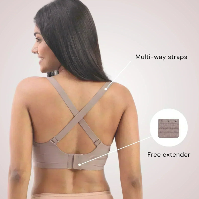 Sofia – Grey Seamless Wireless All Day Bra