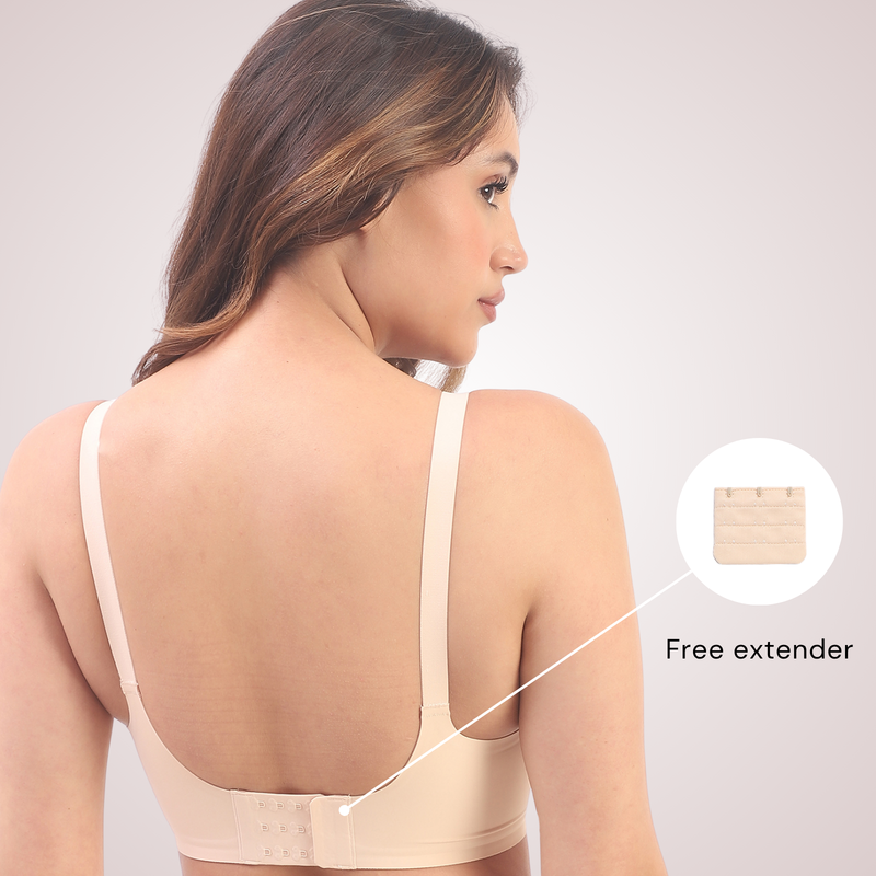 Vera – Beige Wireless Everyday Lift Bra