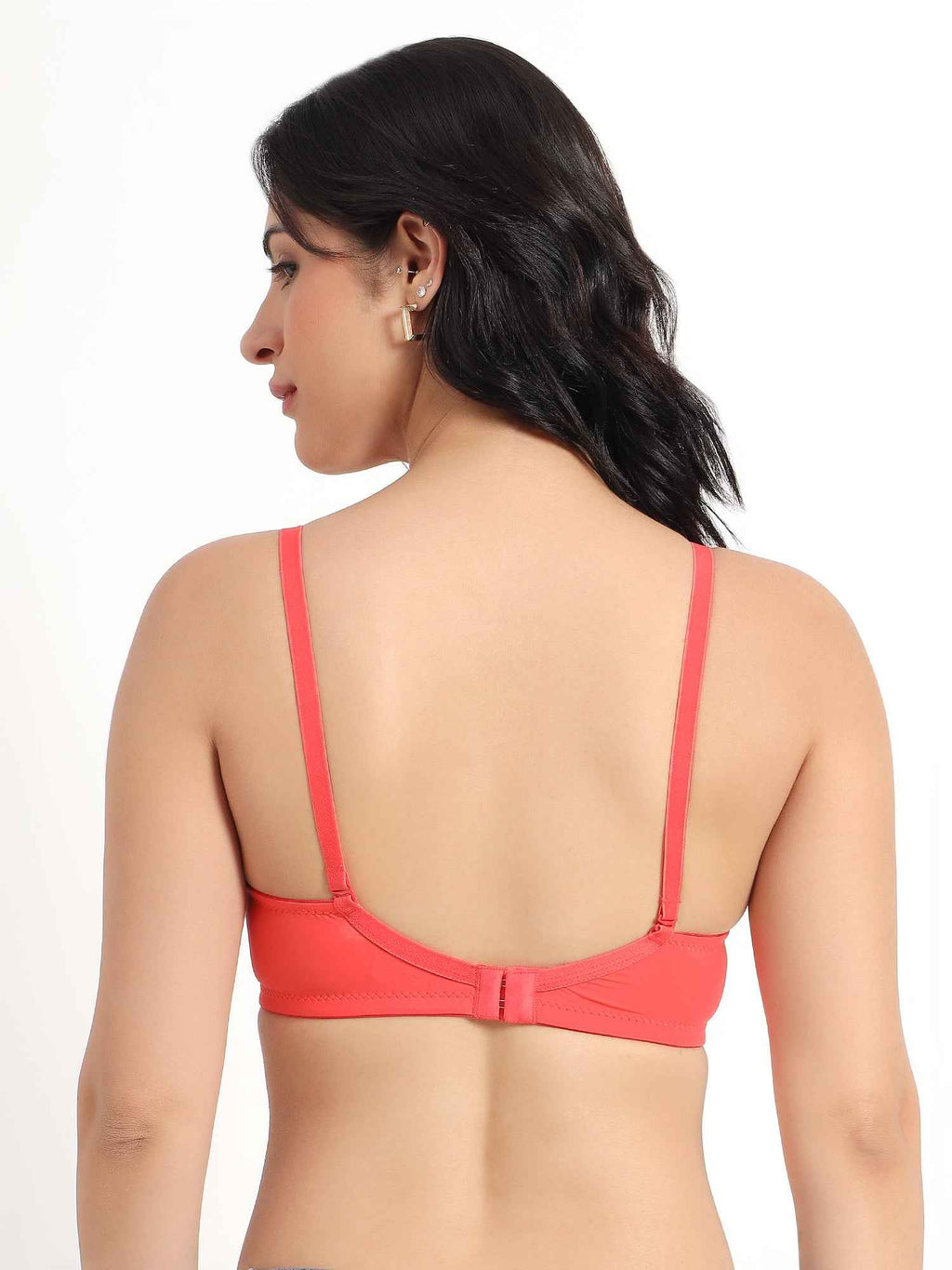 Women Magenta Plus Size Padded Comfortable High Support Big-Cup Bra