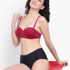 Medium Coverage Underwired Lightly Padded Push-Up Bra With All Day Comfort