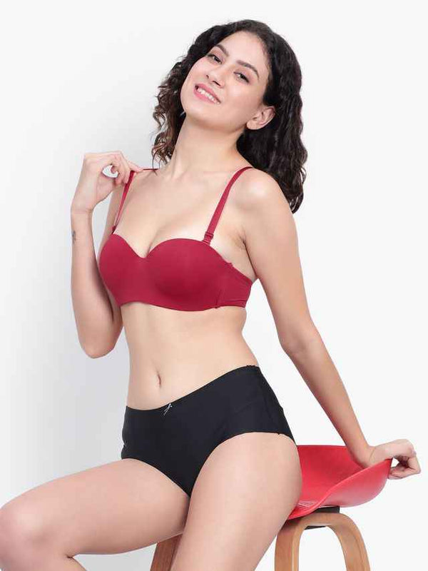 Medium Coverage Underwired Lightly Padded Push-Up Bra With All Day Comfort