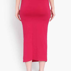 Women Solid Mermaid Fit High-Rise Knitted Seamless Saree Shapewear