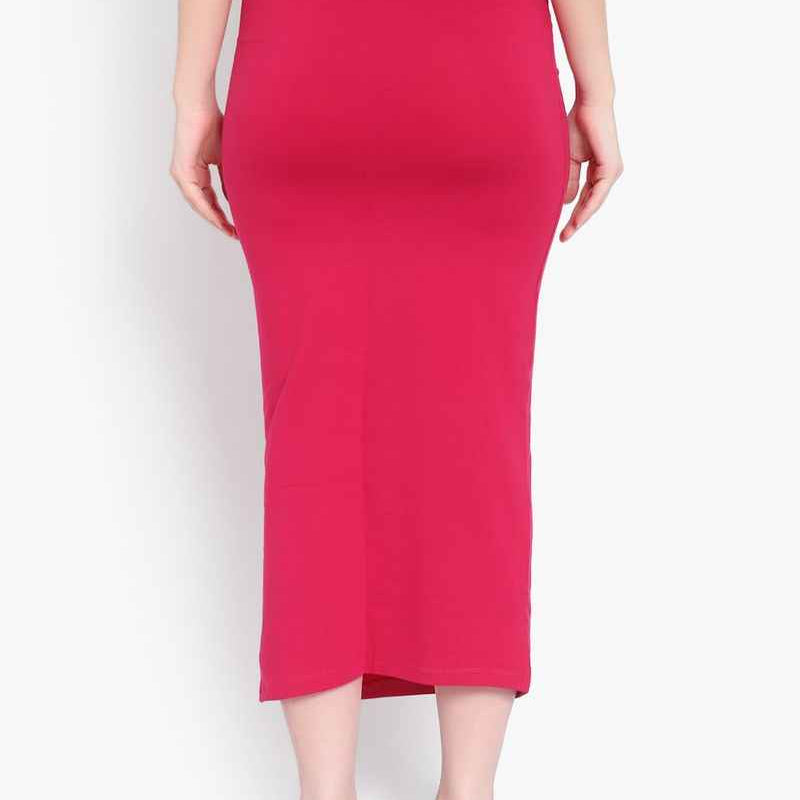 Women Solid Mermaid Fit High-Rise Knitted Seamless Saree Shapewear