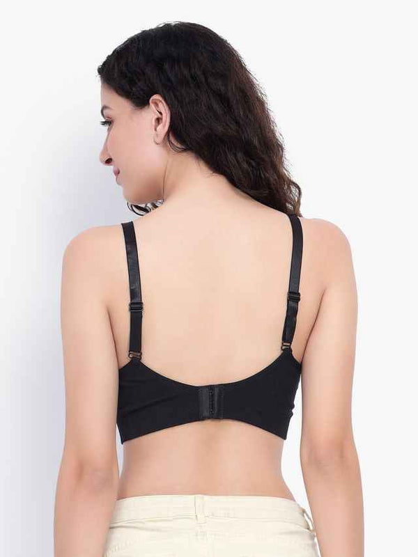 Full Coverage Removable Padding Non-Wired Maternity Bra - All Day Comfort