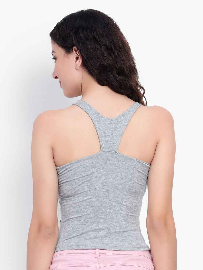 Shoulder Straps Gathered or Pleated Fitted Crop Top