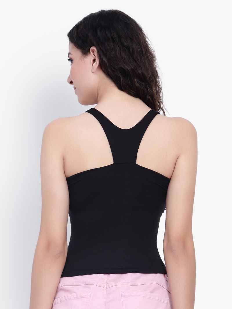 Sleeveless Ruched Fitted Top
