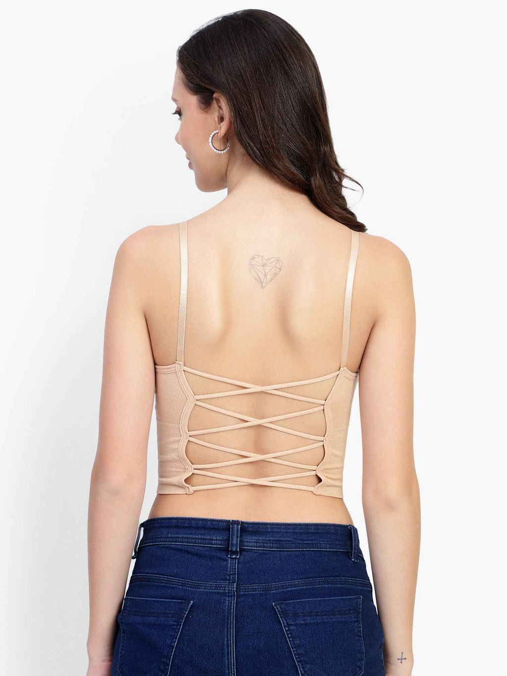 Full Coverage Lightly Padded Bralette Bra With All Day Comfort