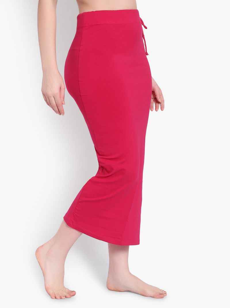 Women Solid Mermaid Fit High-Rise Knitted Seamless Saree Shapewear