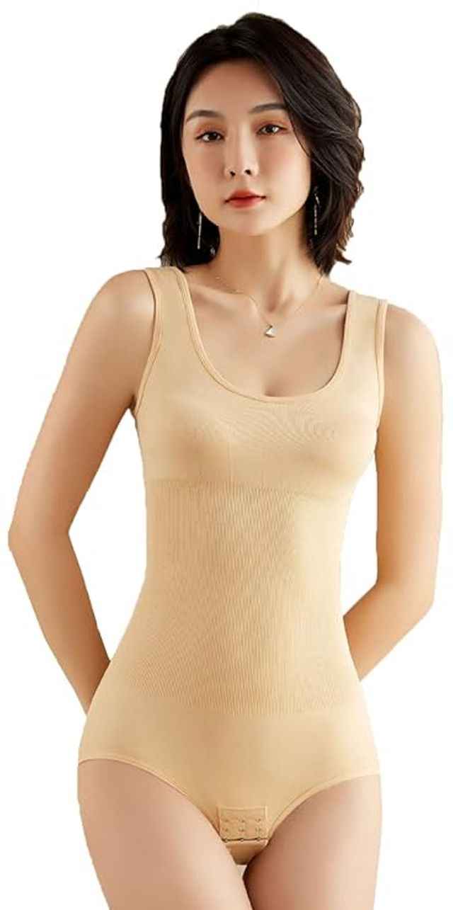 Women Nude Cotton Lycra Full Body Tummy Tucker Shaper Shapewear