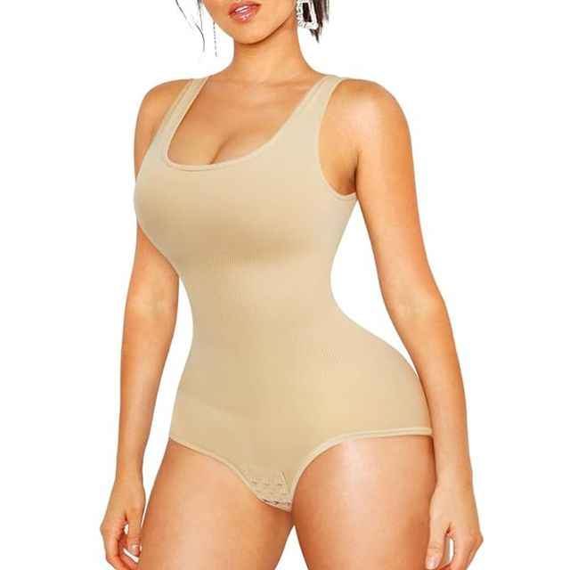 Women Nude Cotton Lycra Full Body Tummy Tucker Shaper Shapewear