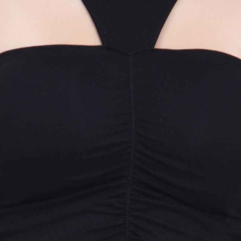 Sleeveless Ruched Fitted Top