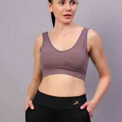Full Coverage Removable Padding Workout Bra With All Day Comfort