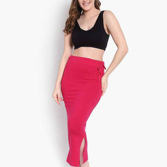 Women Solid Mermaid Fit High-Rise Knitted Seamless Saree Shapewear