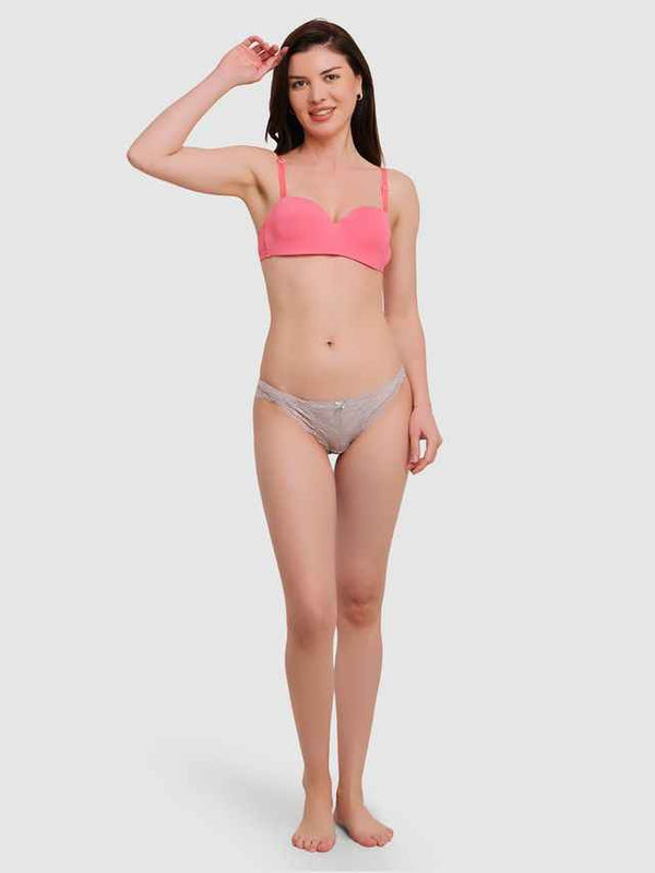 Medium Coverage Underwired Lightly Padded Push-Up Bra With All Day Comfort