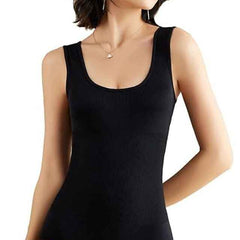 Women Black Cotton Lycra Full Body Tummy Tucker Shaper Shapewear