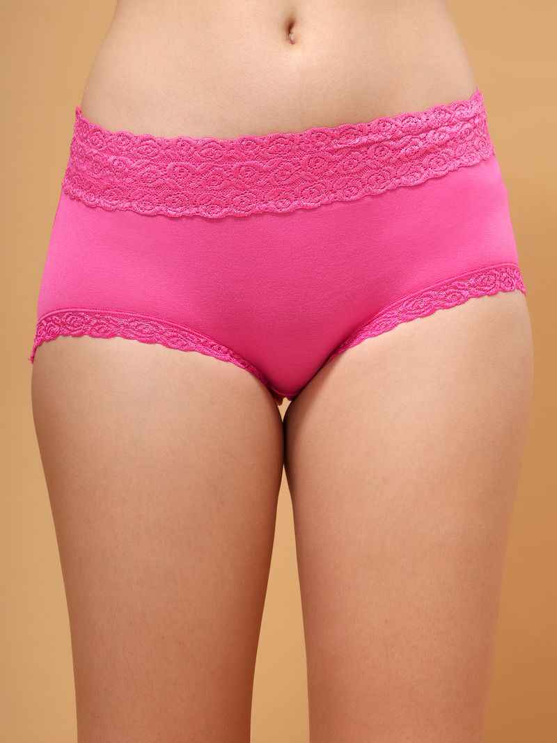 Women Anti-Odour Lace Hipster Briefs