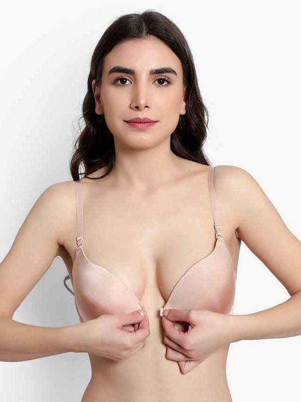 Medium Coverage Underwired Lightly Padded Plunge All Day Comfort Bra
