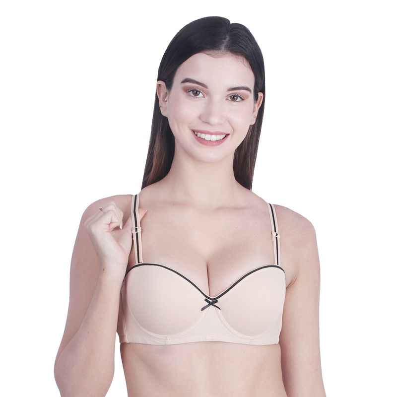 Medium Coverage Underwired Heavily Padded Everyday Bra With All Day Comfort