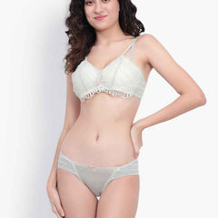 Self Design Lightly Padded Multiway Bra & Briefs